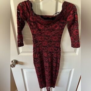 Off the shoulder lace dress